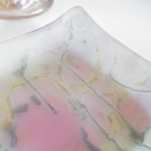 Rueven Art Glass Square Trinket Dish - Picture 5 of 9